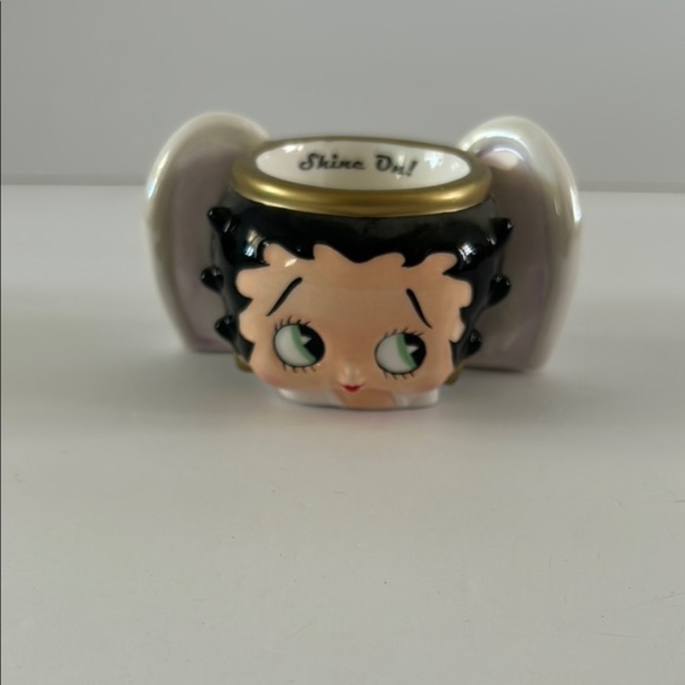 Betty Boop Vandor 2002 Vintage angel wing halo candle holder